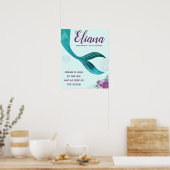 POSTER IMPRIMANTE DE NURSERT MERMAID (Cuisine)