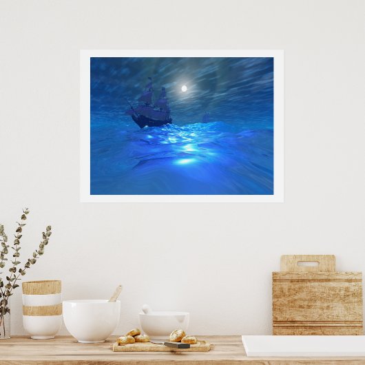 POSTER IMPRIMANTE DE TRAVERSEMENT DE NUIT (Cuisine)