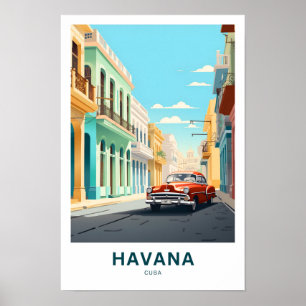 Poster Imprimante de voyage Havana Cuba