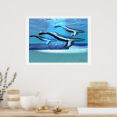 POSTER IMPRIMANTE SANTUAIRE BLEUE BALEINE (Cuisine)