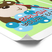 POSTER IMPRIMANTES ARTISANALES DE SALLE DE BAINS DE MONKE (Coin)