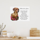 Poster Imprimantes Dachshund Art (Cuisine)