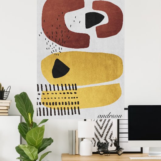 Poster Imprimantes d'art Abstrait moderne (Bureau à domicile)