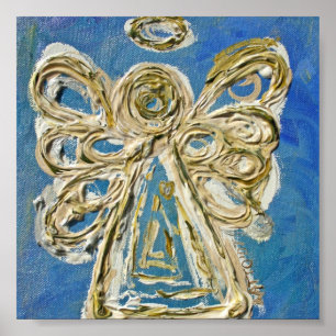 Poster Imprimantes d'art de l'affiche Blue Guardian Angel