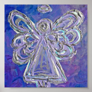 Poster Imprimantes d'art de l'affiche violet Guardian Ang