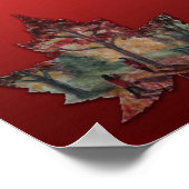 Poster Imprimantes d'art Feuille d'érable du Canada - Aff (Coin)