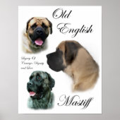 Poster Imprimantes d'art Mastiff en anglais (Devant)