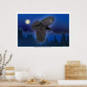 Poster Imprimantes d'art "RAVEN MOON" (Cuisine)