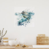 Poster Imprimantes pour bébé animal pour la pépinière, af (Cuisine)