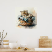 Poster Imprimantes pour bébé animal pour pépinière, affic (Cuisine)