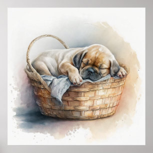Poster Imprimantes pour bébé animal pour pépinière, affic