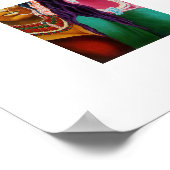 Poster Imprimations indiennes de Brides (Coin)