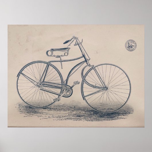 Poster Imprimé 1890 Vintage Bicycle Magazine (Devant)