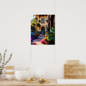 Poster Imprimé Art Jardin Espagnol (Cuisine)