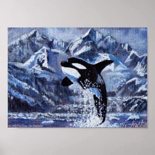 Poster Imprimé Art Orca (Devant)