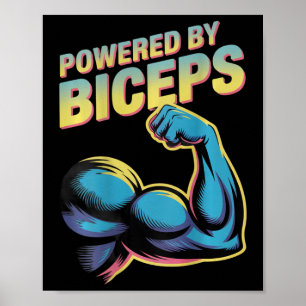 Poster Imprimé au dos Humour de gym amusant Prises de bic