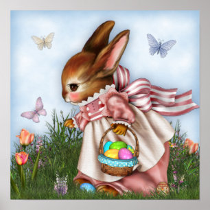 Poster Imprimé Bunny de Pâques