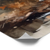 Poster imprimé d'art de chien canadien (Coin)