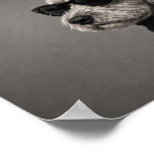 Poster Imprimé d'art de chien chic Cockapoo (Coin)