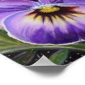 Poster imprimé d'art de panneaux violets par Renee (Coin)