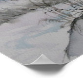 Poster imprimé d'art de plage du phare (Coin)