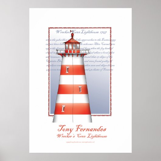 Poster imprimé d'art phare no 2, tony fernandes (Devant)