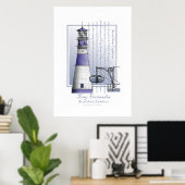 Poster imprimé d'art phare no 3, tony fernandes (Bureau à domicile)