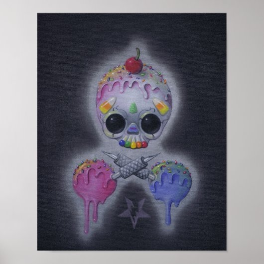 Poster imprimé d'art sucré (Devant)