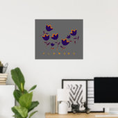 Poster imprimé de fleurs de tulipe décorative (Bureau à domicile)
