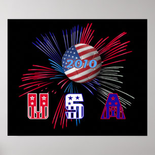 Poster imprimé de la coupe du monde de football 20