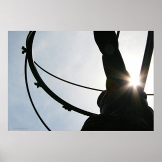 Poster Imprimé de la statue Atlas