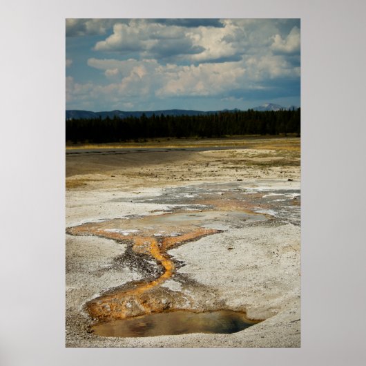 Poster Imprimé de terrains peints (Devant)