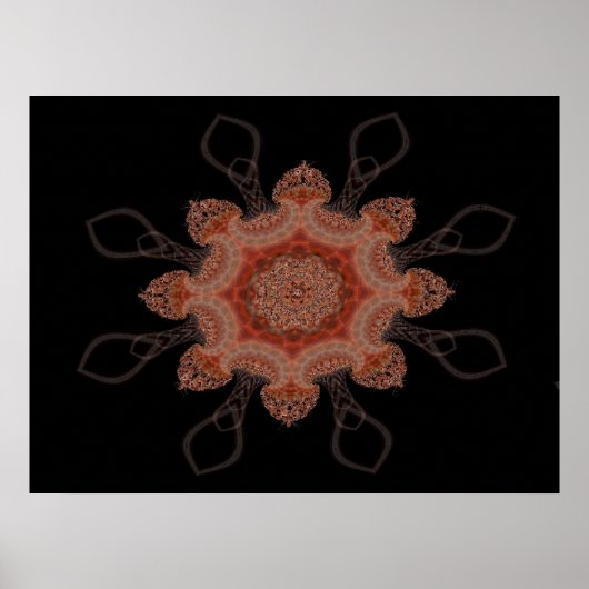 Poster Imprimé d'étoile marocaine (Devant)