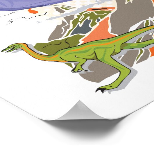Poster imprimé Dinosaur (Coin)