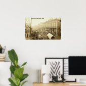 Poster Imprimé du centre-ville de Natchez (Bureau à domicile)