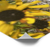 Poster Imprimé floral jaune grisfforaday (Coin)