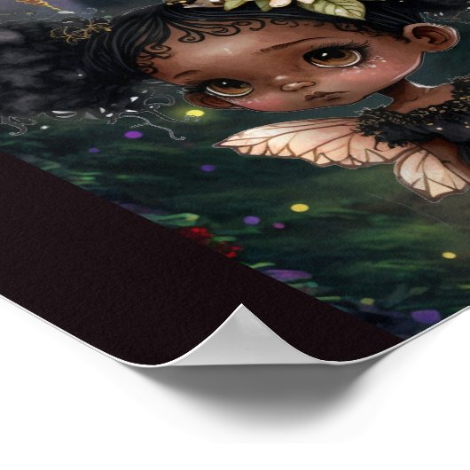 Poster Imprimé Forêt de fées magique (Coin)