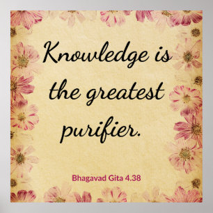 Poster Imprimé Gita de purification des connaissances bei