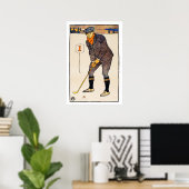 Poster Imprimé Golf vintage (Bureau à domicile)