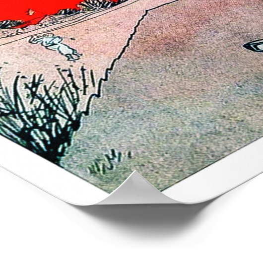 Poster Imprimé Golf vintage (Coin)