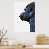 Poster Imprimé Gorilla. Animal abstrait moderne. Polygone (Cuisine)