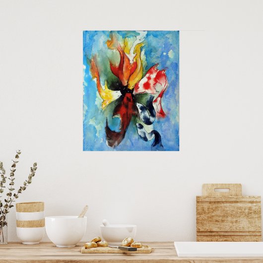 Poster Imprimé japonais Koi (Cuisine)