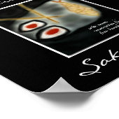 Poster Imprimé japonais Sushi Haiku (Coin)