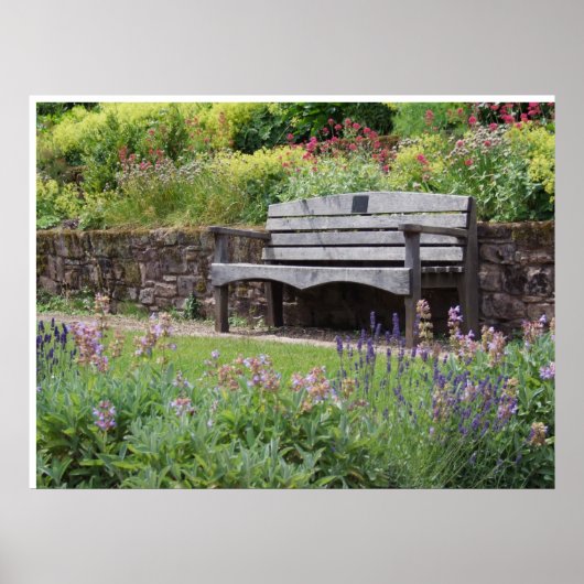 Poster Imprimé Jardin anglais (Devant)