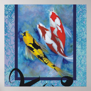 Poster Imprimé Koi