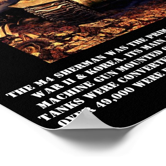Poster Imprimé M4 Sherman (Coin)