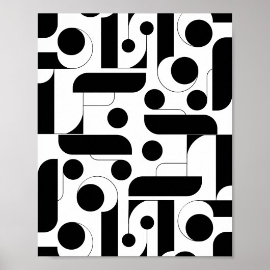 Poster Imprimé noir et blanc, papier d'affiche de valeur  (Devant)