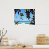 Poster Imprimé Ocean Palm Trees (Cuisine)