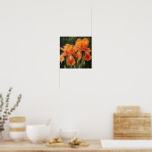 Poster imprimé Orange Irises (Cuisine)