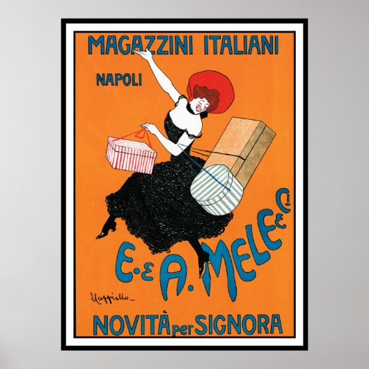 Poster imprimé par Cappiello - Magazzini Italiani (Devant)